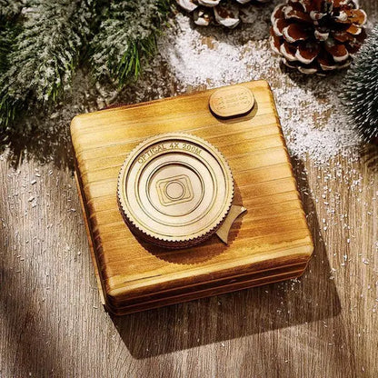 Custom Photo & Text Colorful Roll Film Keychain Camera Keychain with Wood Box Meaningful Gifts For Couples